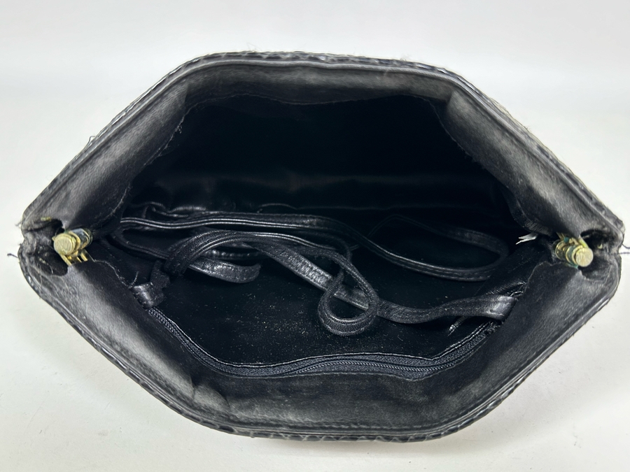Vintage Black Snakeskin Handbag [Photo 6]