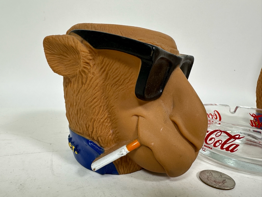 Pair Of Camel Cigarette Advertising 'Kool' Buddies And Coca-Cola Advertising Ashtray [Photo 4]