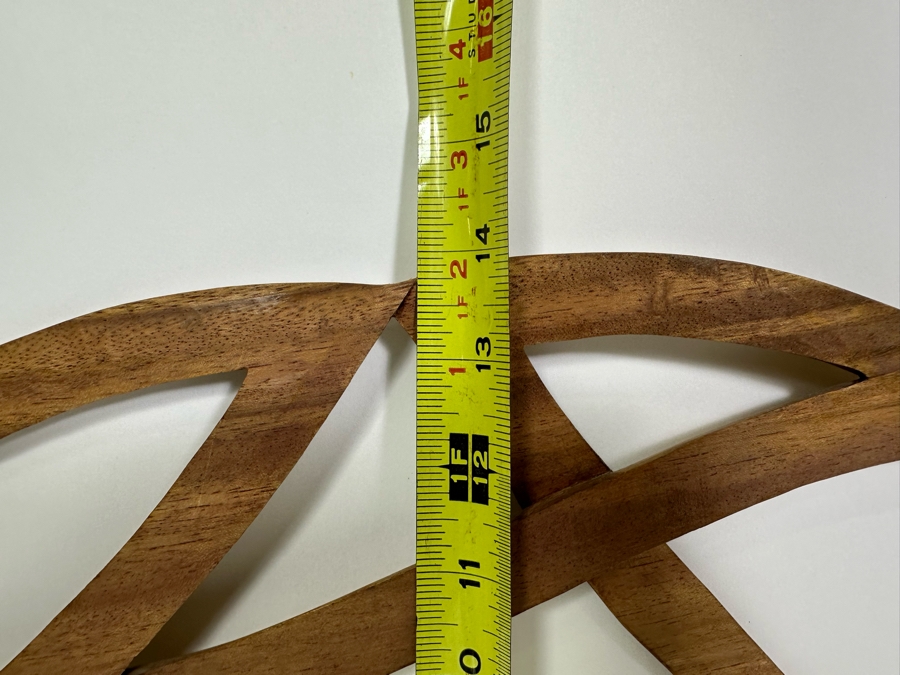 Carved Wooden Cat Wall Hanging Sculpture 38W X 12H [Photo 9]