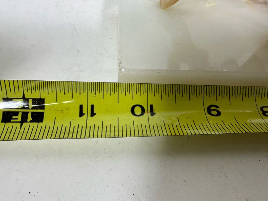 Vintage Carved Onyx Marble Sculpture Of A Bull 10.5W X 4D X 5.5H [Photo 9]