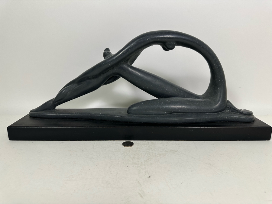 Vintage 1970 Austin Productions Inc Abstract Plaster Sculpture Of A Ballerina By Klara Sever 23W X 6D X 9.5H [Photo 8]