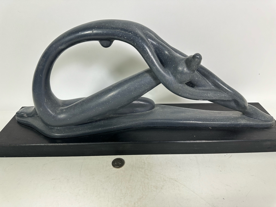 Vintage 1970 Austin Productions Inc Abstract Plaster Sculpture Of A Ballerina By Klara Sever 23W X 6D X 9.5H [Photo 2]