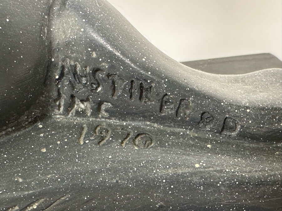 Vintage 1970 Austin Productions Inc Abstract Plaster Sculpture Of A Ballerina By Klara Sever 23W X 6D X 9.5H [Photo 7]