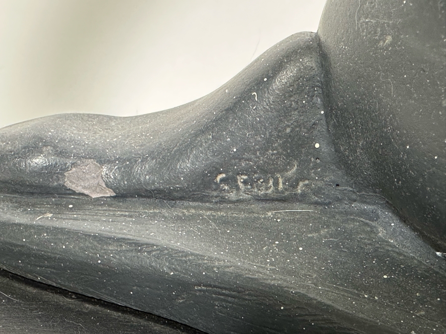 Vintage 1970 Austin Productions Inc Abstract Plaster Sculpture Of A Ballerina By Klara Sever 23W X 6D X 9.5H [Photo 5]