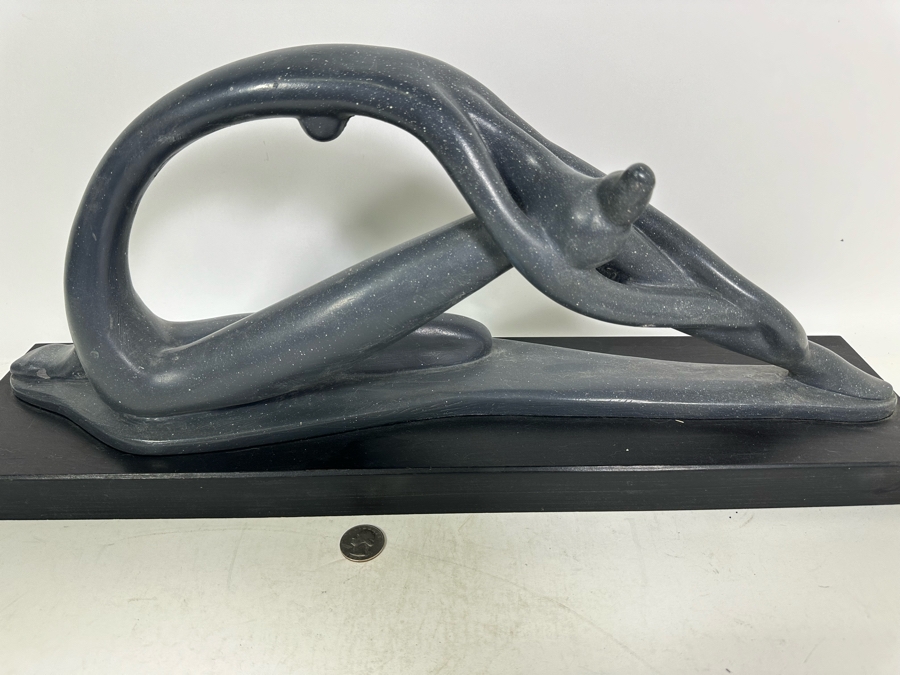 Vintage 1970 Austin Productions Inc Abstract Plaster Sculpture Of A Ballerina By Klara Sever 23W X 6D X 9.5H [Photo 4]