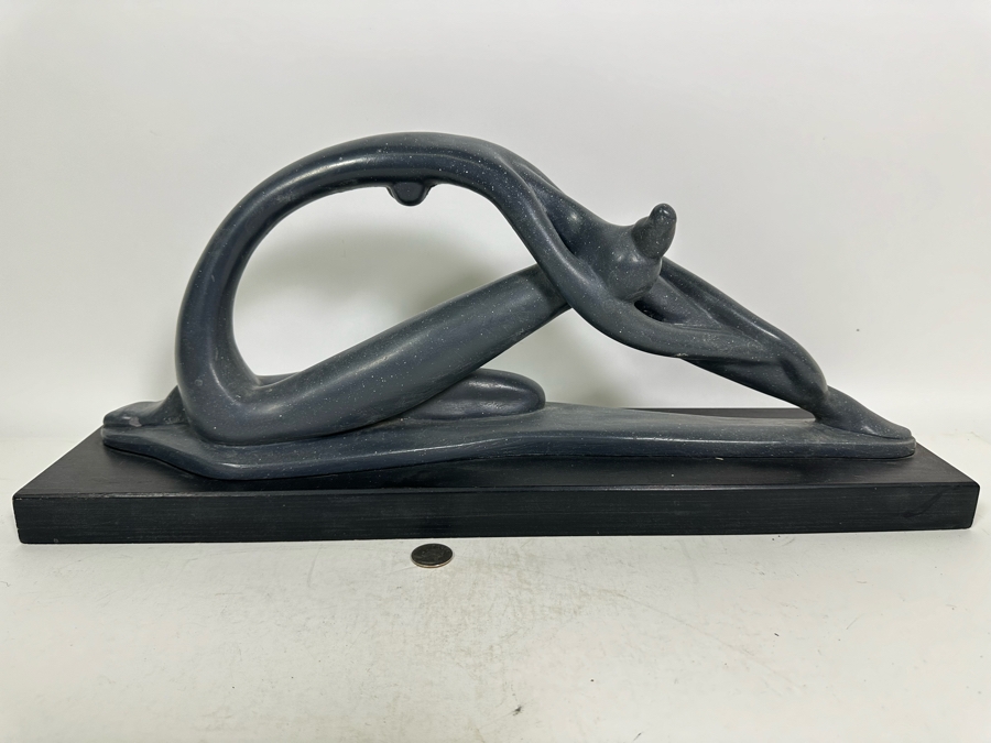 Vintage 1970 Austin Productions Inc Abstract Plaster Sculpture Of A Ballerina By Klara Sever 23W X 6D X 9.5H [Photo 3]