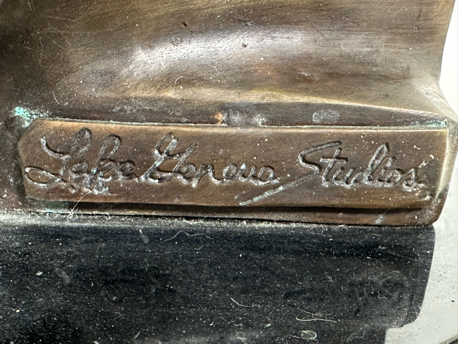 Leonardo Rossi 'Stairway To Heaven' Bronze Sculpture On Marble Base By Lake Geneva Studios 5.5W X 24H [Photo 11]