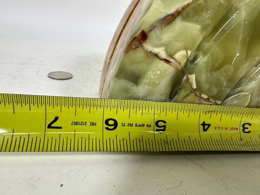 Vintage Carved Polished Onyx Bookend 6W X 3D X 6H [Photo 8]