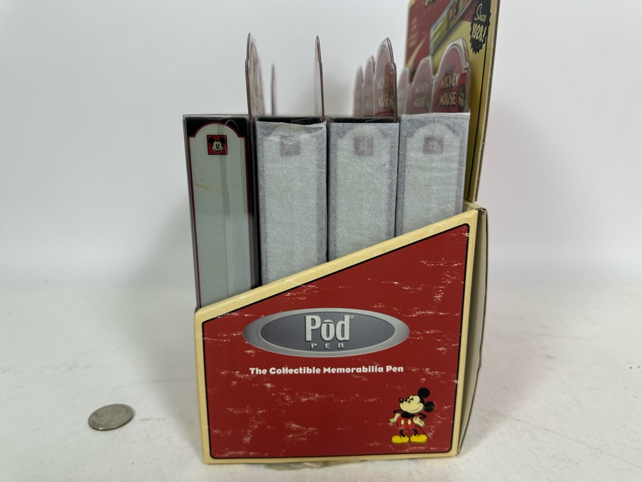 Walt Disney's Mickey Mouse Collectible Memorabilia Pens Store Merchandiser By Pod Pen 12 Pens Total Limited Edition Individually Numbered 9W X 5D X 12H [Photo 7]
