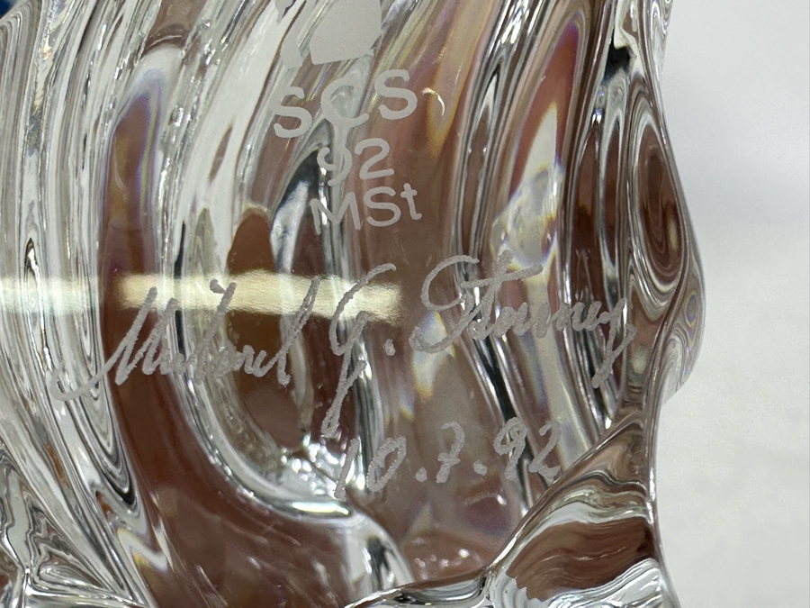 Vintage 1992 Annual Edition 'Care For Me' - The Whales Swarovski Crystal Sculpture 4H With Original Box And Cert Hand Signed By Crystal Designer Michael Stamey [Photo 13]