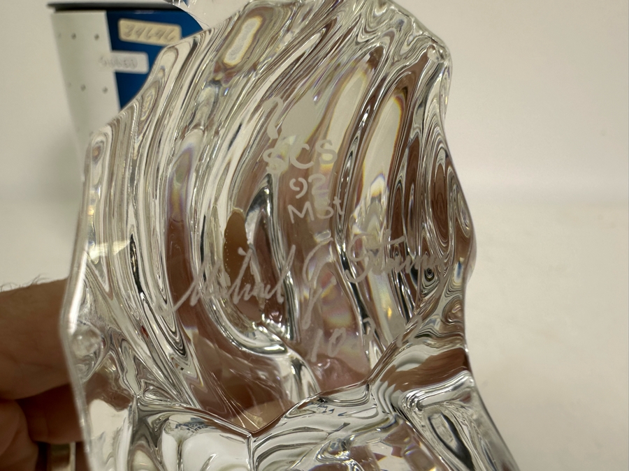Vintage 1992 Annual Edition 'Care For Me' - The Whales Swarovski Crystal Sculpture 4H With Original Box And Cert Hand Signed By Crystal Designer Michael Stamey [Photo 12]