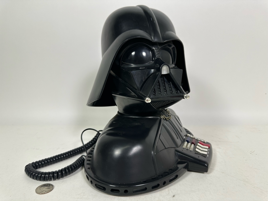 Vintage Darth Vader Telephone By Telemania 12W X 8D X 10.5H [Photo 9]