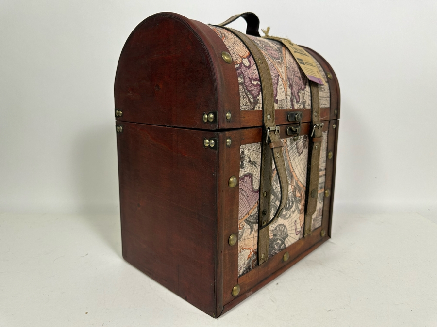 6 Bottle Old World Wine Box New With Tags From 'The Castle' At Castello Di Amorosa In Napa 13W X 9D X 15H [Photo 4]