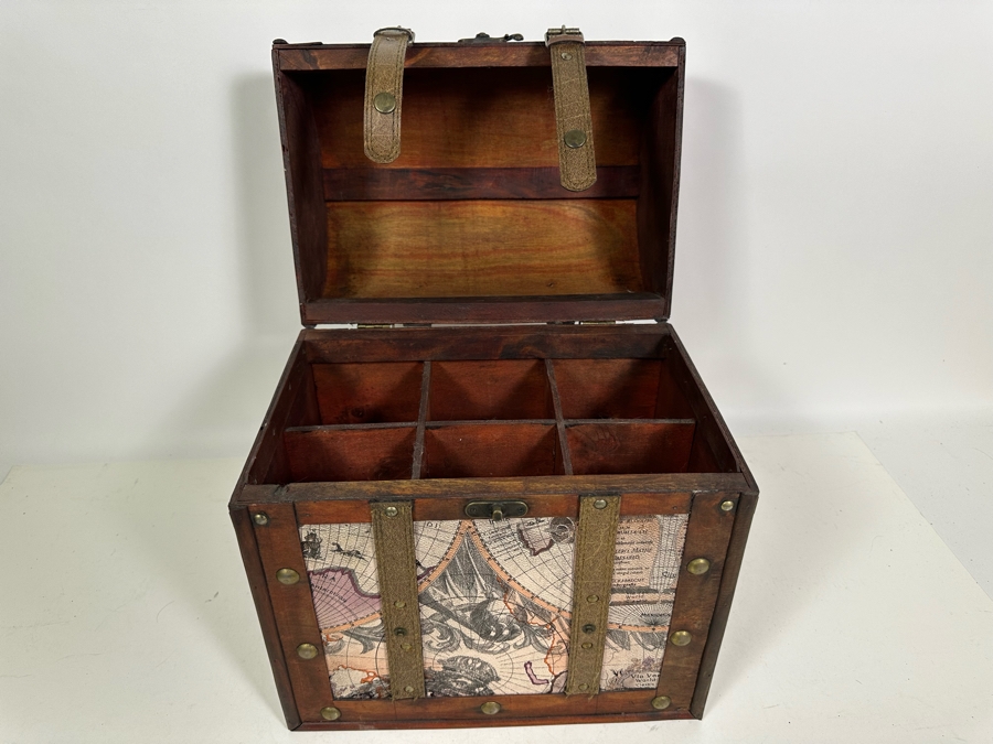 6 Bottle Old World Wine Box New With Tags From 'The Castle' At Castello Di Amorosa In Napa 13W X 9D X 15H [Photo 6]