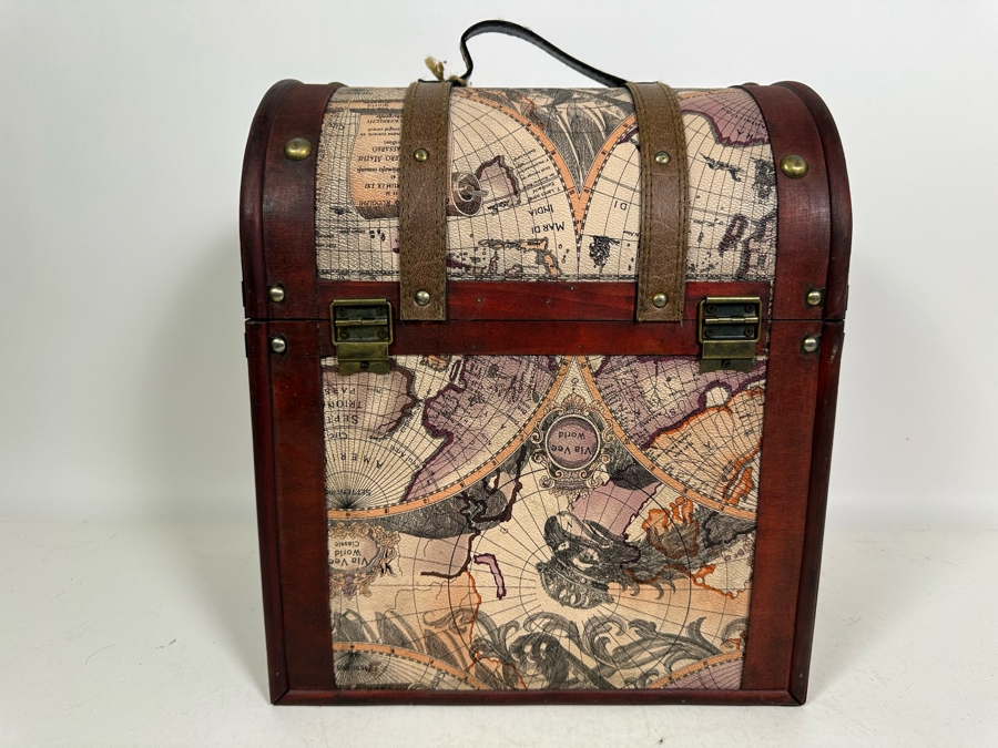 6 Bottle Old World Wine Box New With Tags From 'The Castle' At Castello Di Amorosa In Napa 13W X 9D X 15H [Photo 5]