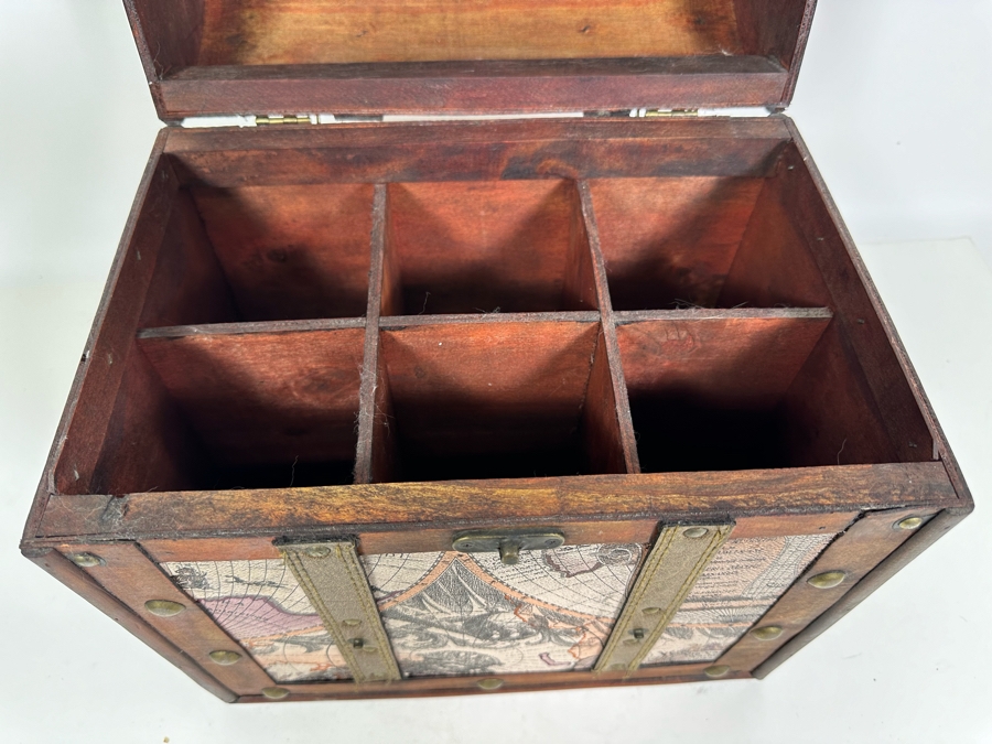 6 Bottle Old World Wine Box New With Tags From 'The Castle' At Castello Di Amorosa In Napa 13W X 9D X 15H [Photo 7]