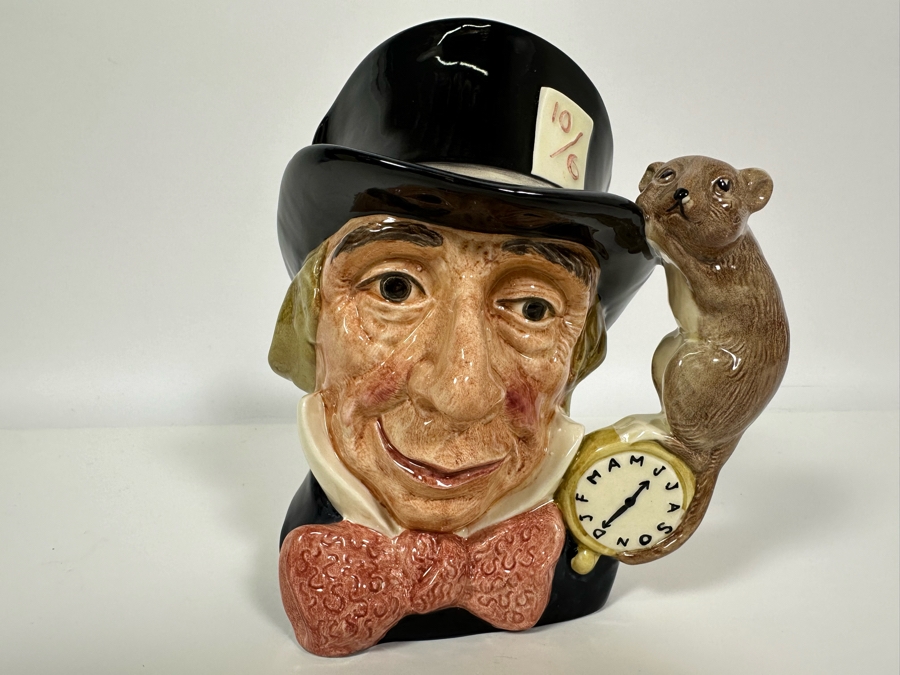 Vintage 1970 Royal Doulton Toby Mug 'Mad Hatter' D6598 Large Made In England 7.5H [Photo 2]