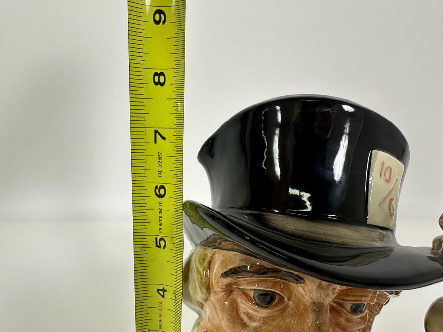 Vintage 1970 Royal Doulton Toby Mug 'Mad Hatter' D6598 Large Made In England 7.5H [Photo 9]
