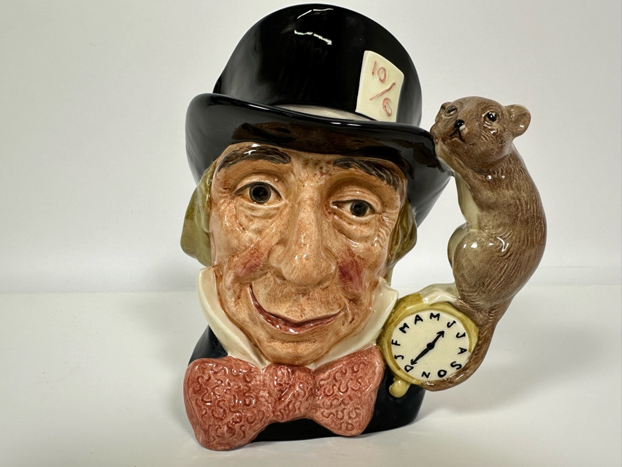 Vintage 1970 Royal Doulton Toby Mug 'Mad Hatter' D6598 Large Made In England 7.5H [Photo 3]