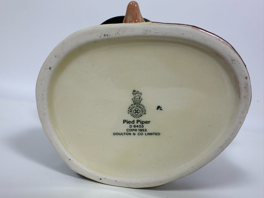 Vintage 1953 Royal Doulton Toby Mug 'Pied Piper' D6403 Large Made In England 7H [Photo 6]