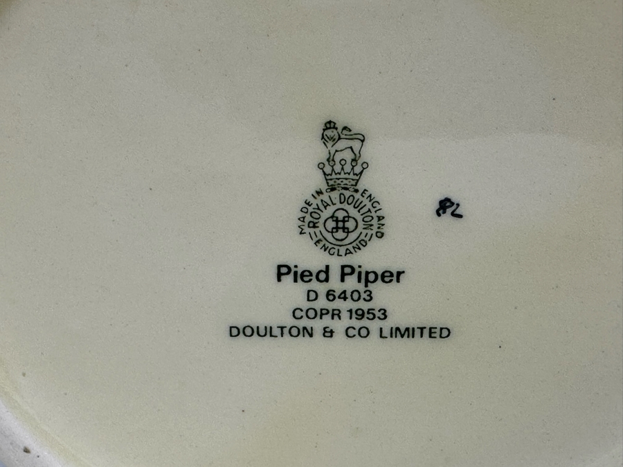 Vintage 1953 Royal Doulton Toby Mug 'Pied Piper' D6403 Large Made In England 7H [Photo 7]