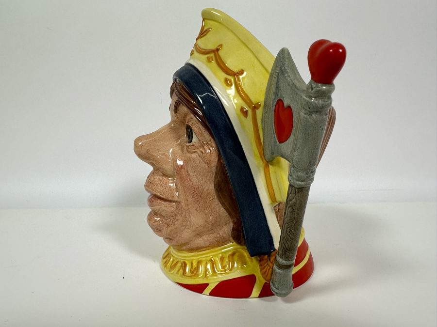 Vintage 1987 Royal Doulton Toby Mug 'The Red Queen' D6777 Large Made In England 7H [Photo 5]