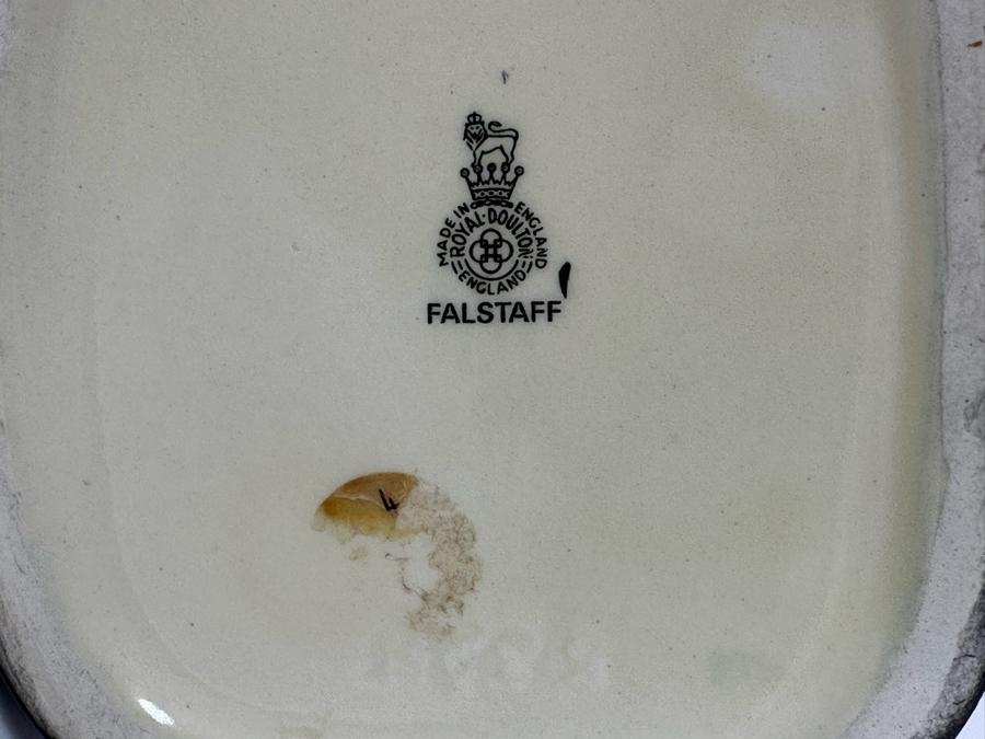 Vintage Early Royal Doulton Toby Character Mug 1939-? 'Falstaff' D6062 (Mug Away) Large Made In England 8.75H Estimate $300 [Photo 8]