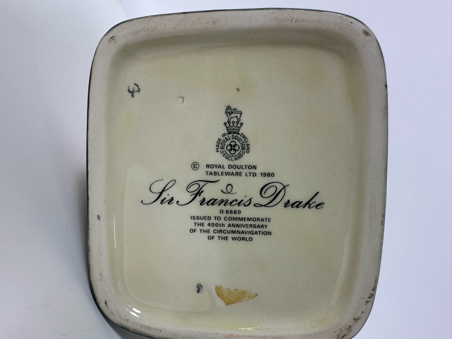 Vintage 1980 Royal Doulton Character Mug 'Sir Francis Drake' D6660 Made In England Issued To Commemorate The 400th Anniversary Of The Circumnavigation Of The World 9H [Photo 6]