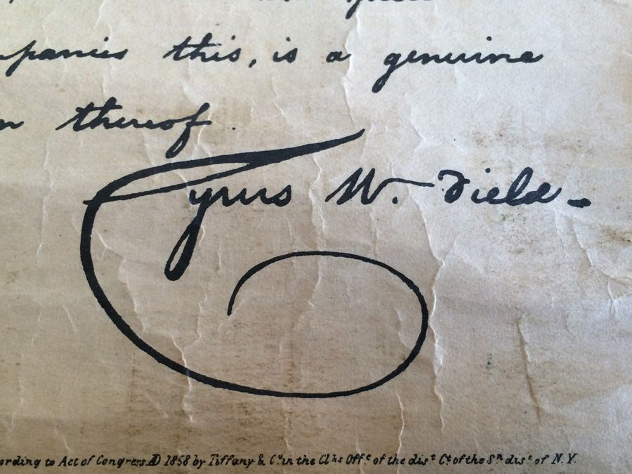 Tiffany & Co. Atlantic Telegraph Cable 1858 [Photo 17]