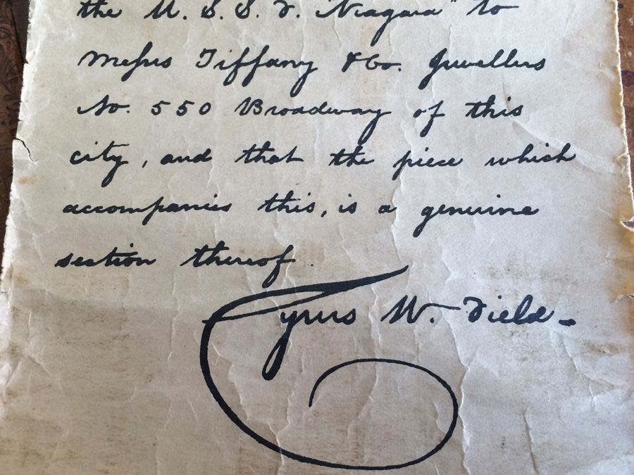 Tiffany & Co. Atlantic Telegraph Cable 1858 [Photo 16]