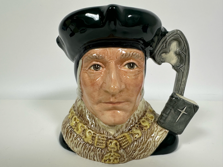 Vintage 1987 Royal Doulton Toby Mug 'Sir Thomas More' D6792 Large Made In England 6.75H [Photo 3]