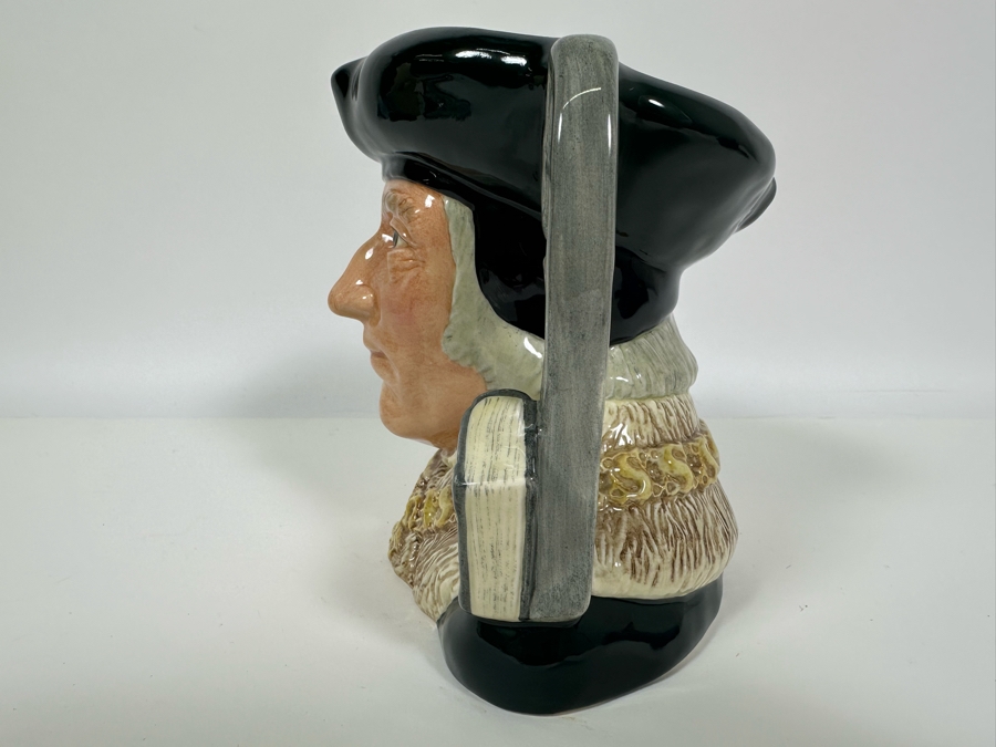Vintage 1987 Royal Doulton Toby Mug 'Sir Thomas More' D6792 Large Made In England 6.75H [Photo 6]