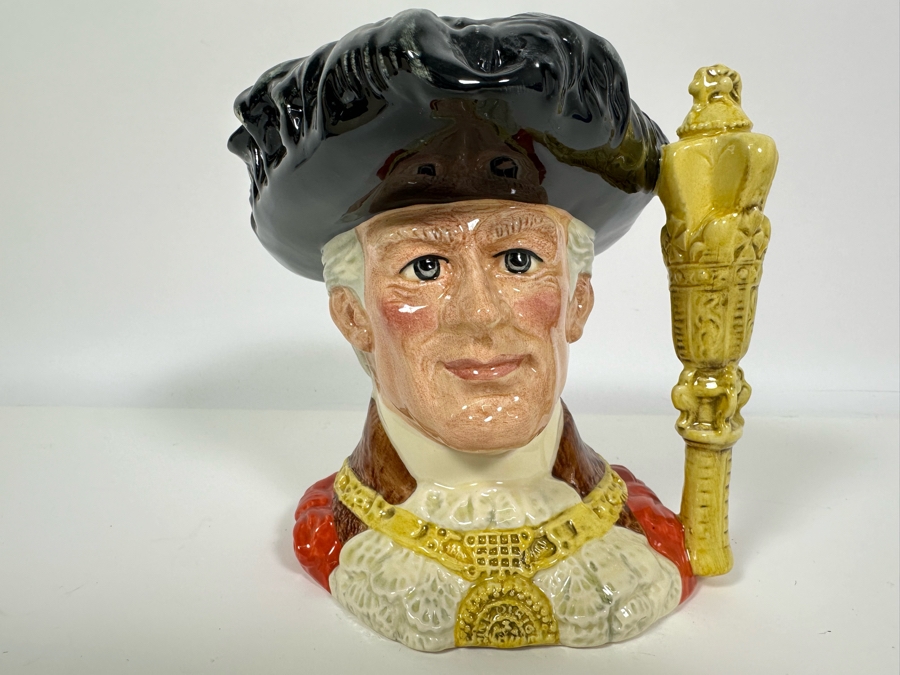 Vintage 1990 Royal Doulton Toby Mug 'The Lord Mayor Of London' D6864 Large Made In England 7H [Photo 2]