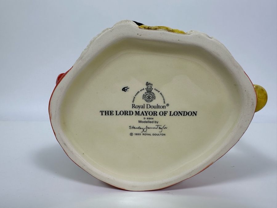 Vintage 1990 Royal Doulton Toby Mug 'The Lord Mayor Of London' D6864 Large Made In England 7H [Photo 6]