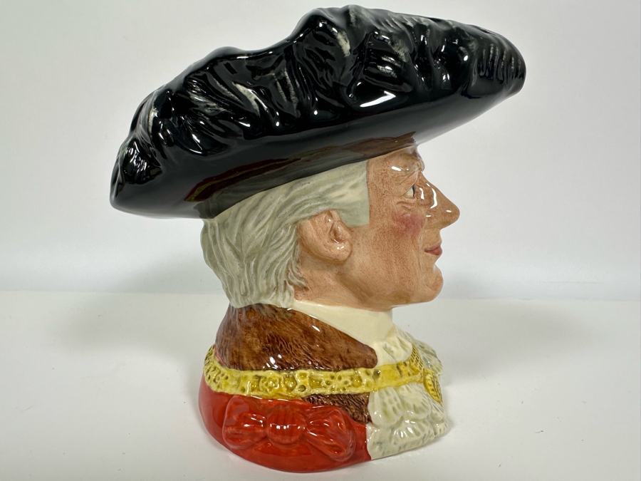 Vintage 1990 Royal Doulton Toby Mug 'The Lord Mayor Of London' D6864 Large Made In England 7H [Photo 3]