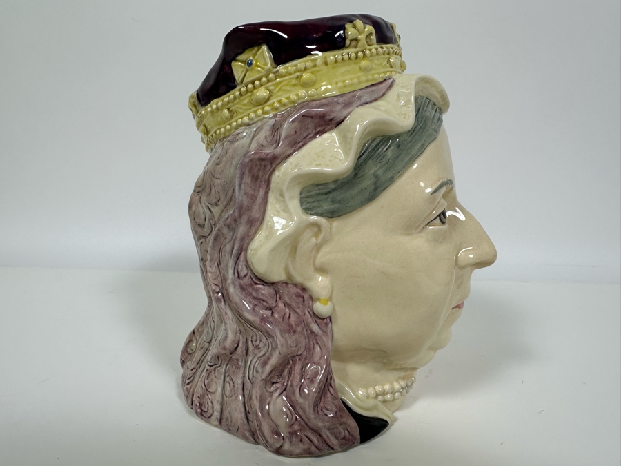 Vintage 1987 Royal Doulton Toby Mug 'Queen Victoria' D6816 Large Made In England 7H [Photo 3]