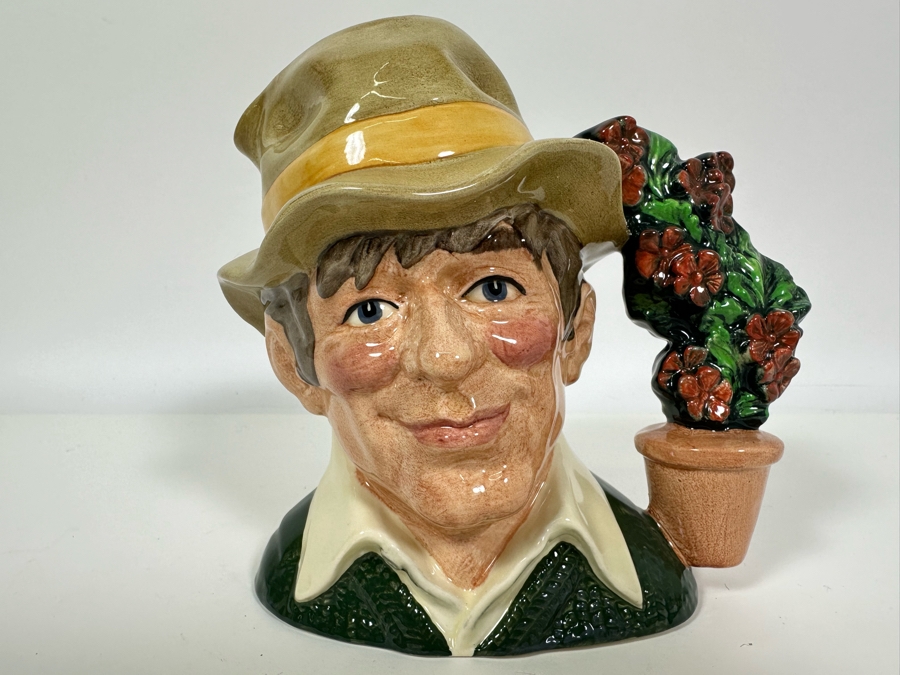 Vintage 1990 Royal Doulton Toby Mug 'The Gardener' D6867 Large Made In England 6.5H [Photo 2]