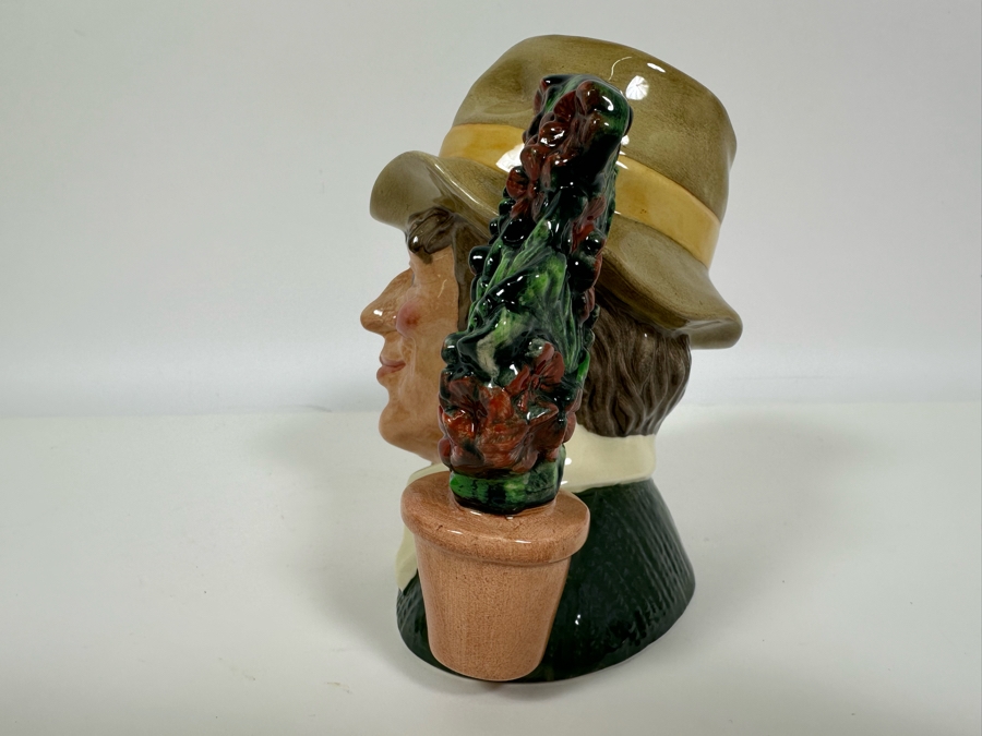 Vintage 1990 Royal Doulton Toby Mug 'The Gardener' D6867 Large Made In England 6.5H [Photo 5]