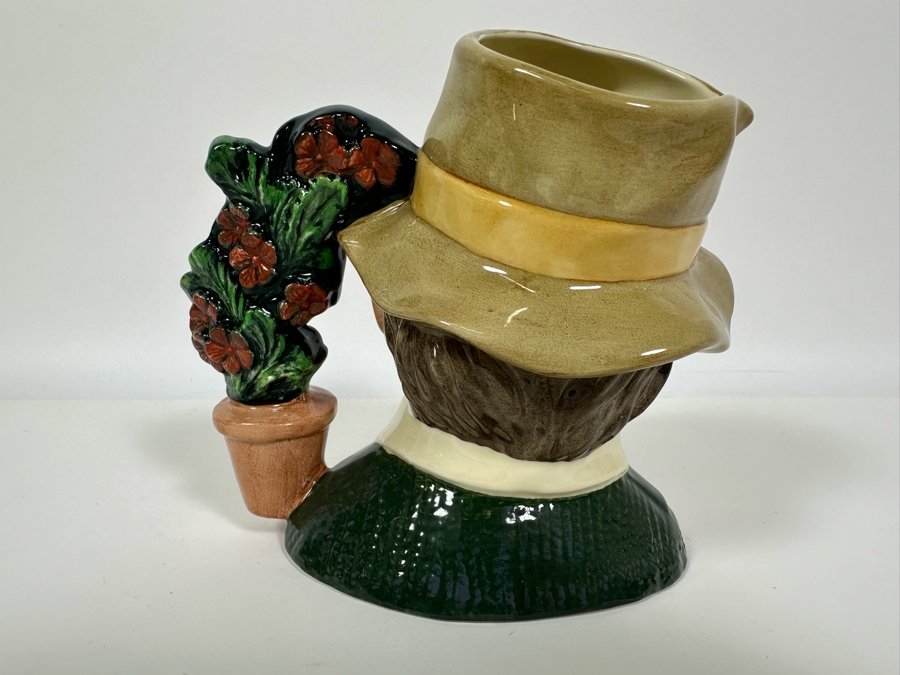 Vintage 1990 Royal Doulton Toby Mug 'The Gardener' D6867 Large Made In England 6.5H [Photo 4]