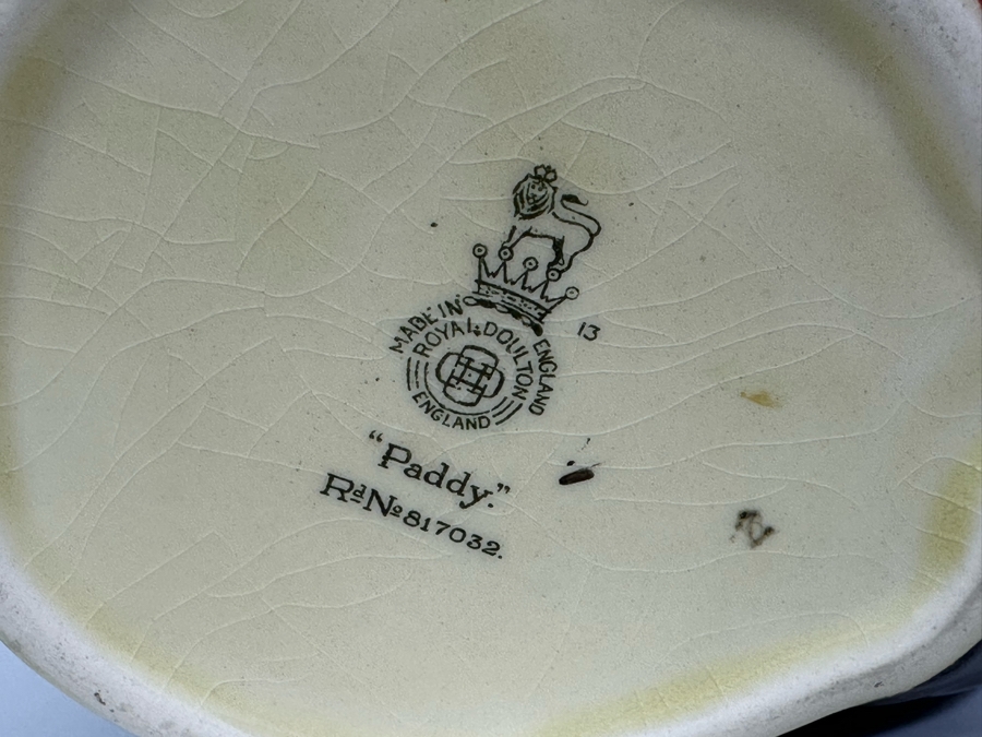 Vintage Early 1940 Royal Doulton Toby Mug 'Paddy' D5753 Large Made In England 6.25H [Photo 7]