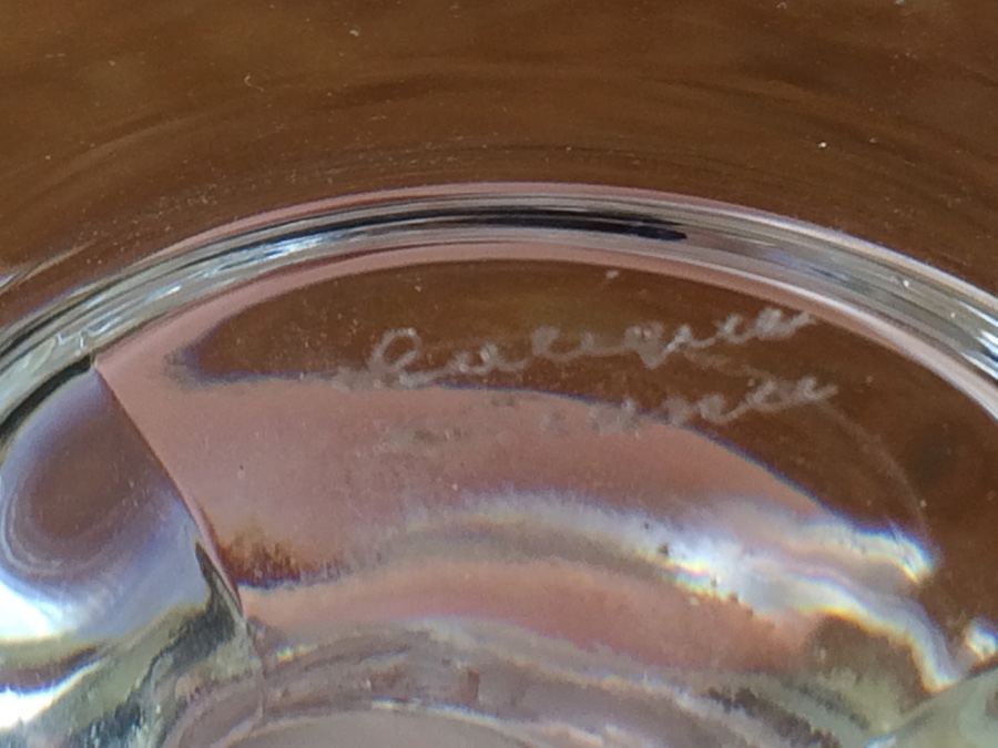 Lalique France Frosted Crystal Leaping Fish (pisces) Ring [Photo 13]