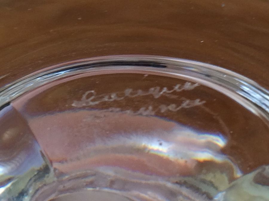 Lalique France Frosted Crystal Leaping Fish (pisces) Ring [Photo 3]