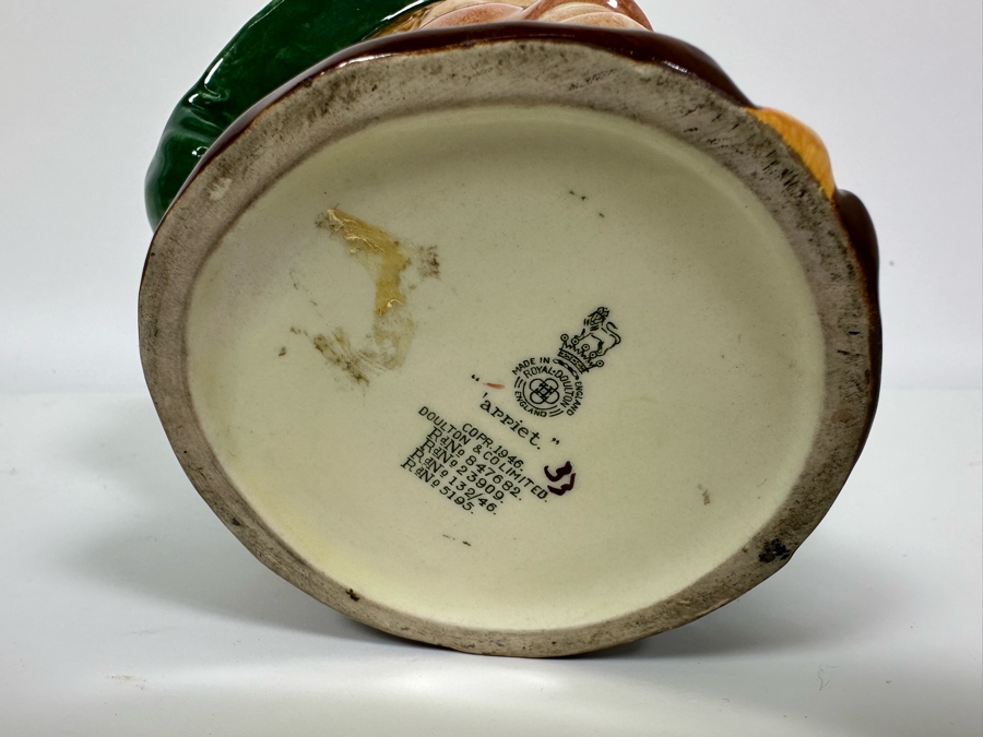 Vintage 1946 Royal Doulton Toby Mug ''arriet.' D6208 Large Made In England 6H [Photo 8]