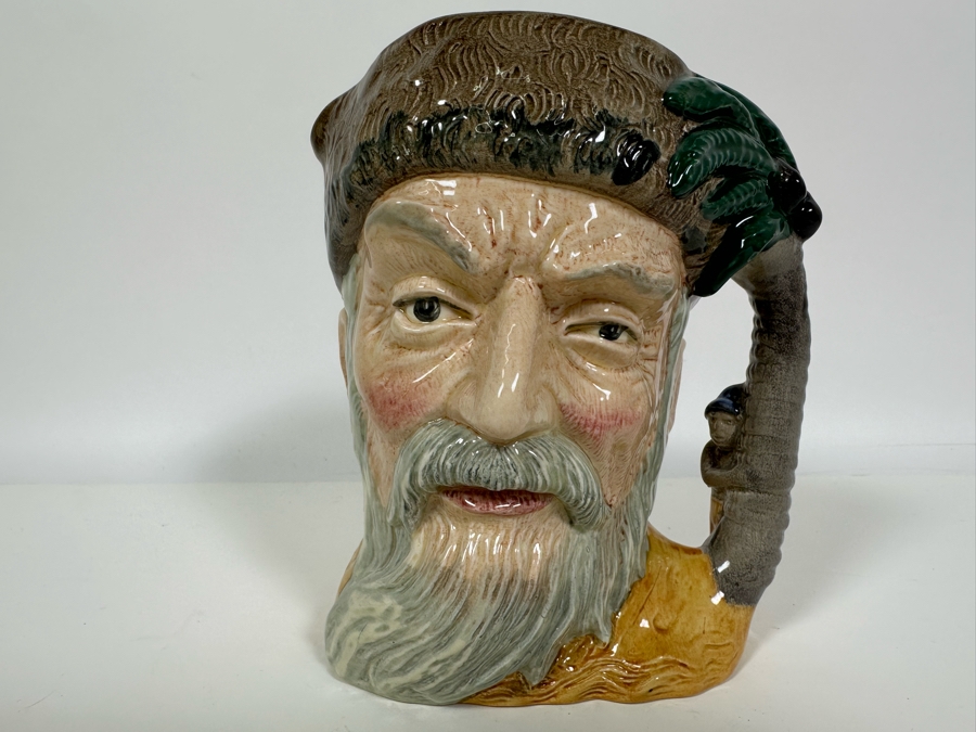 Vintage 1959 Royal Doulton Toby Mug 'Robinson Crusoe' D6532 Large Made In England 7.5H [Photo 2]