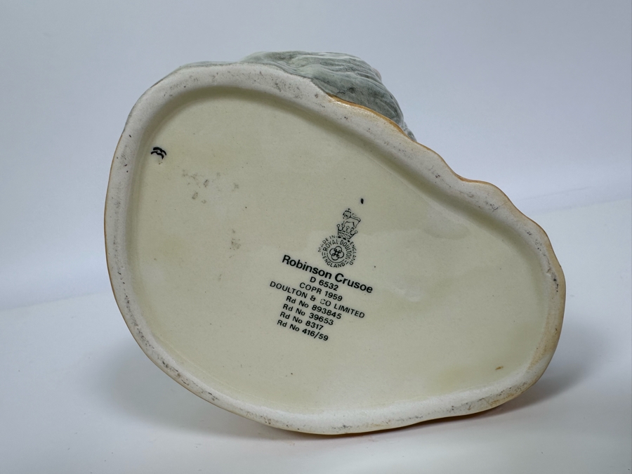 Vintage 1959 Royal Doulton Toby Mug 'Robinson Crusoe' D6532 Large Made In England 7.5H [Photo 7]