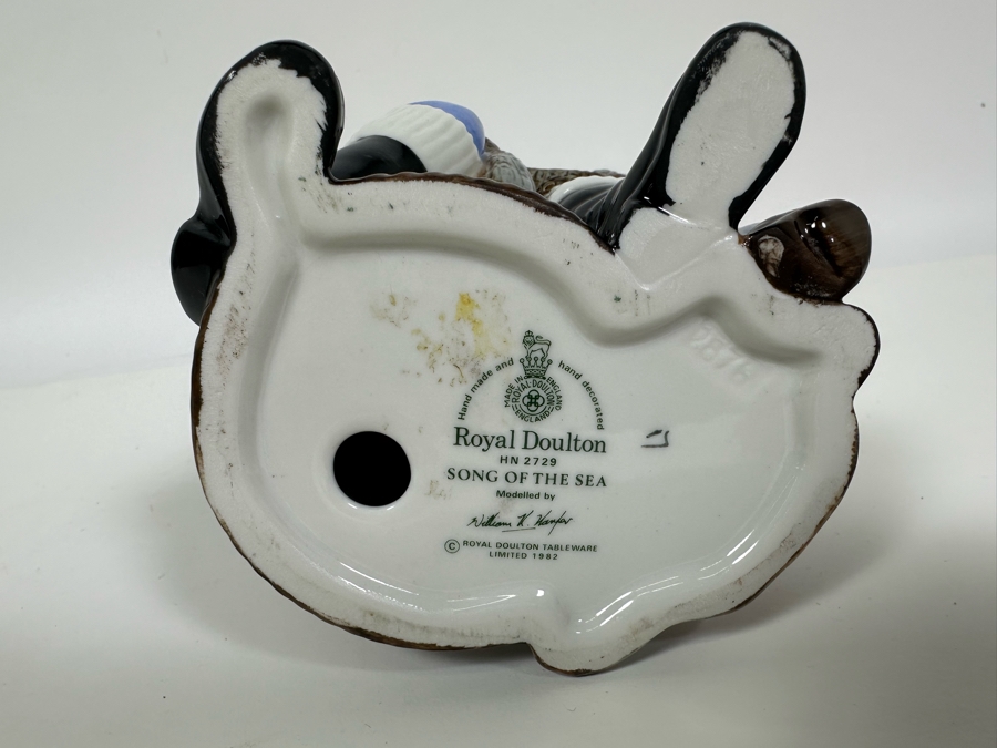 Vintage 1982 Royal Doulton Figurine 'Song Of The Sea' HN2729 Large Made In England 7.5H [Photo 8]