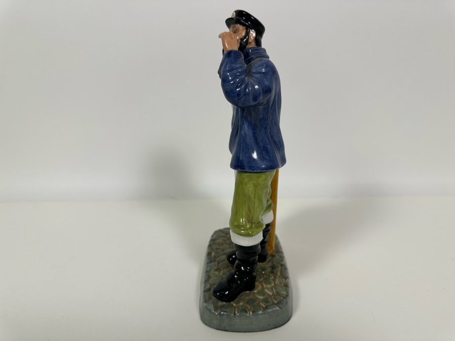 Vintage 1981 Royal Doulton Figurine 'All Aboard' Deep Sea Fishing Trips Depart 10 A.M. HN2940 Large Made In England 9.25H [Photo 8]