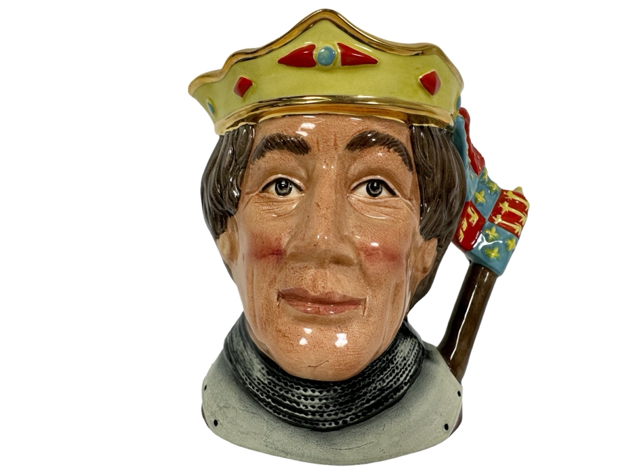 Vintage 1982 Royal Doulton Toby Mug 'The Shakespearean Collection: Henry V' D6671 Large Made In England 7.25H [Photo 1]