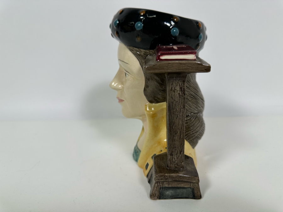 Vintage 1980 Royal Doulton Toby Mug 'Catherine Parr' D6664 Large Made In England 6.5H [Photo 5]