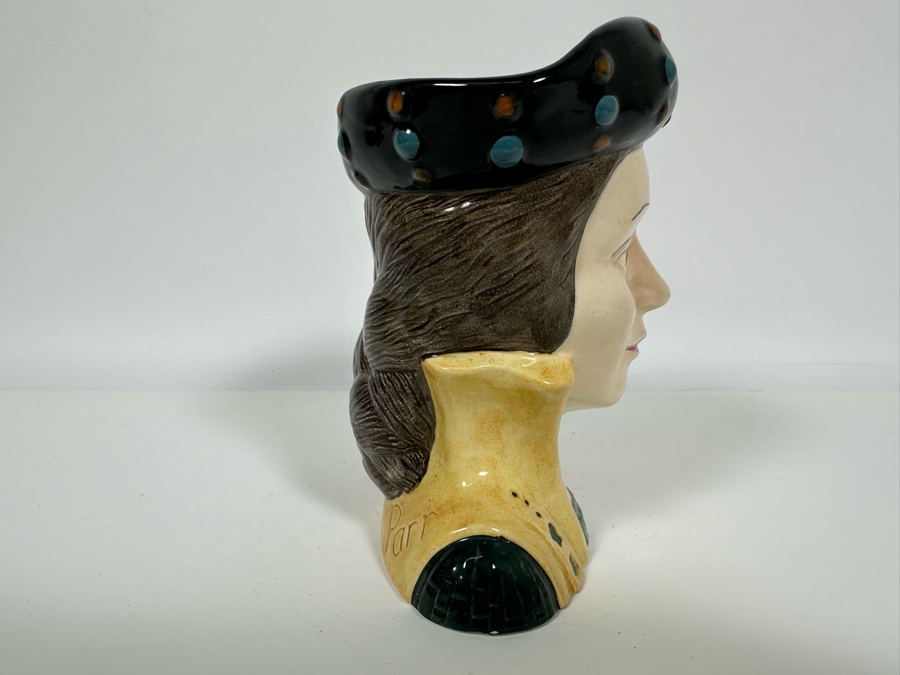 Vintage 1980 Royal Doulton Toby Mug 'Catherine Parr' D6664 Large Made In England 6.5H [Photo 3]
